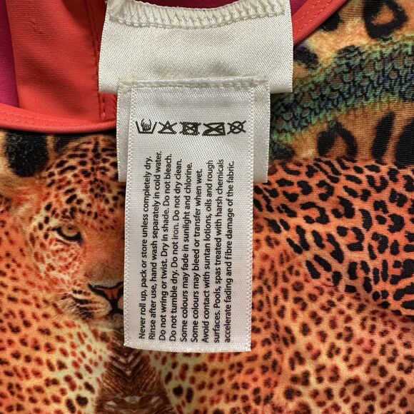 $129 Milla by Camilla Girl's Leopard Peacock One Piece Bodysuit Rhinestone Sz 8 - Picture 7 of 8